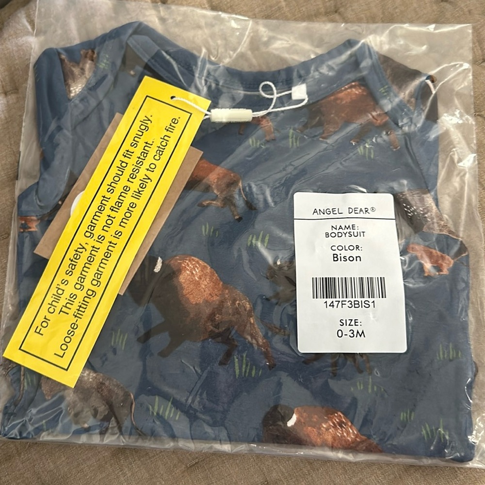 Angel Dear bodysuit Bison 0-3M